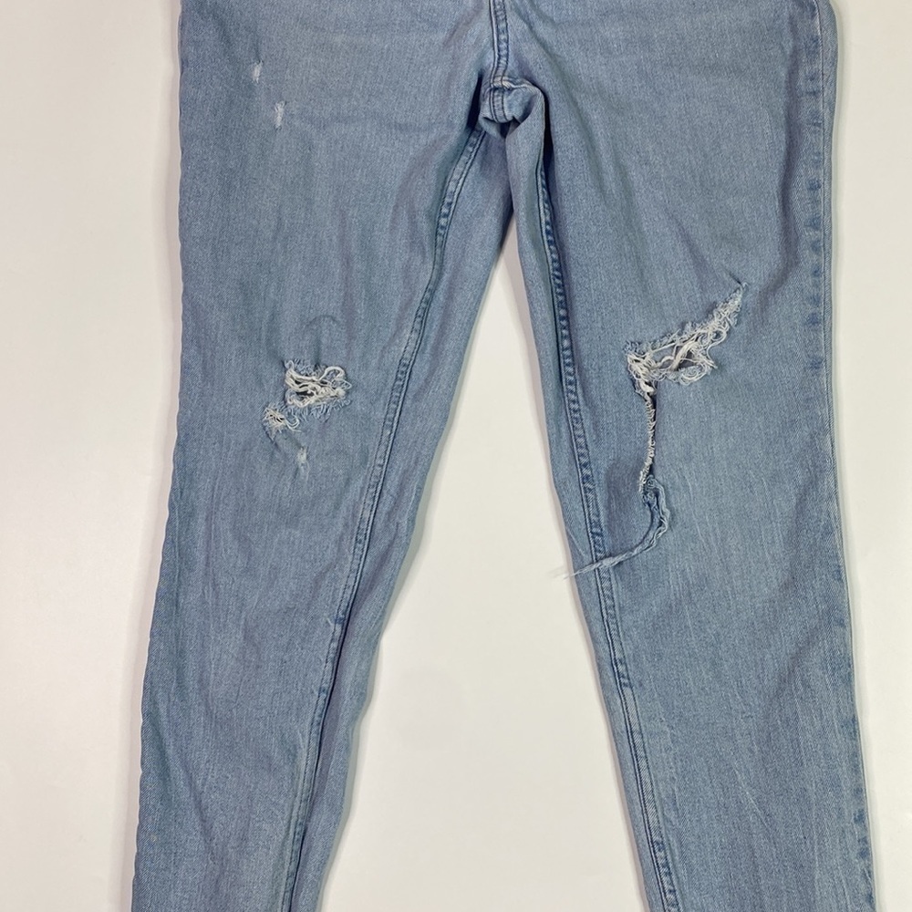 Calvin Klein Jeans High Rise Raw Hem Skinny Distressed Jeans Size 32 - Picture 3 of 14